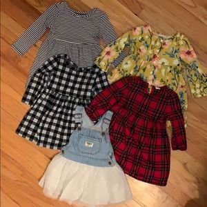 Old navy and OshKosh Toddler Girl dresses 18-24m